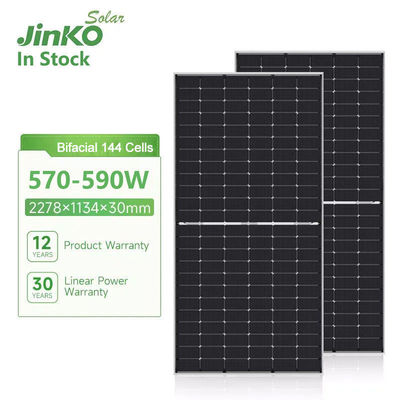 Jinko JKM570-590N-72HL4- V -F7-EN Mono-facial Solar Panel for 30- and 182mmx182mm Cell