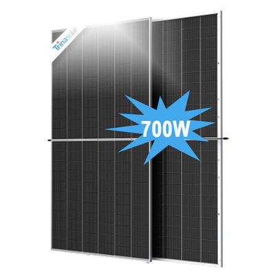 650W Trina Bifacial i-TOPCon N-type Double Glass Solar Panel Grade A 182mm Half Cut Cell