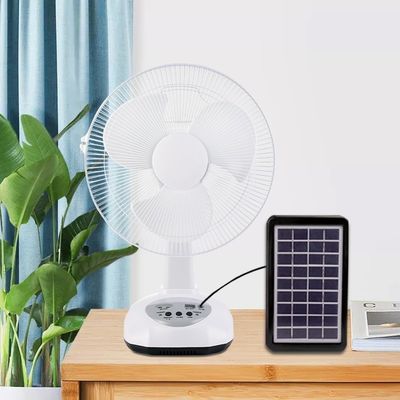 LED Light Solar Emergency Fan Recharaeable Solar Table Fan 18W