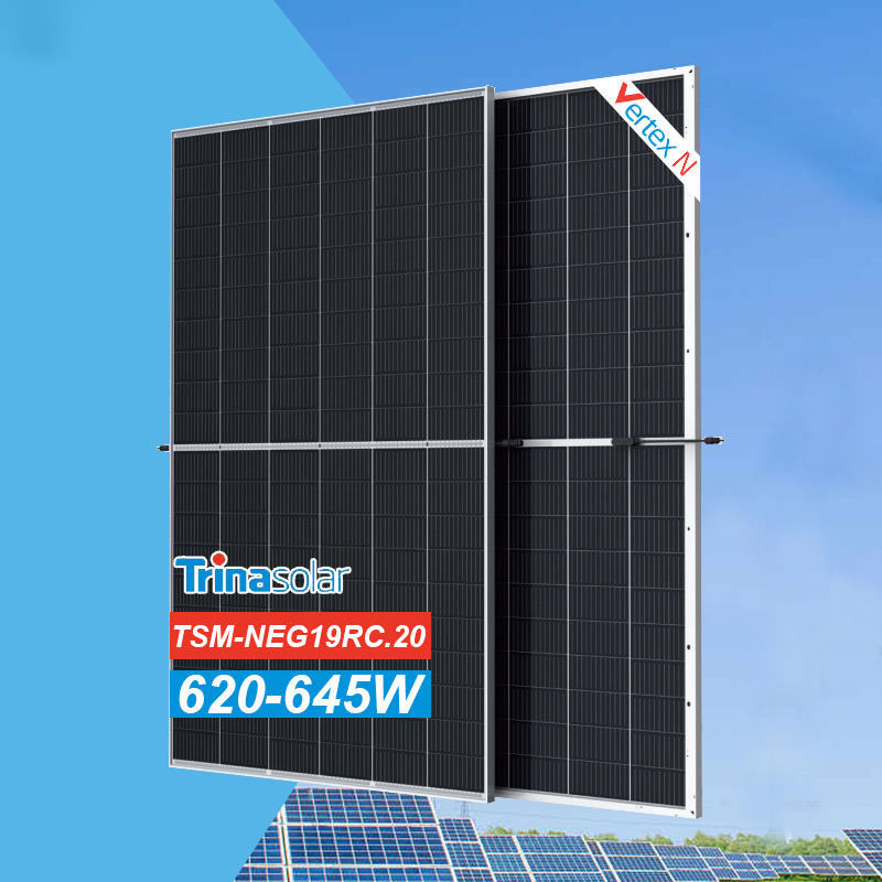 Solar Power System Trina Solar Panel 605W 610W 615W 620W 640W Half Cut ...