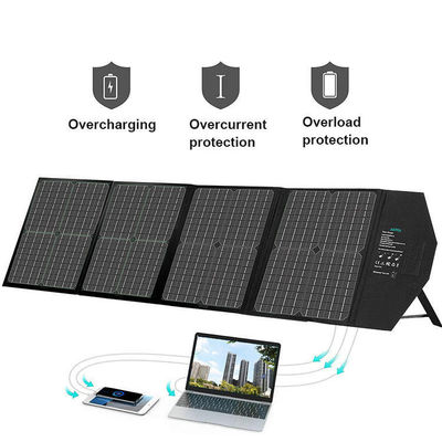 Foldable Solar Panel 160W with 156.75mmx156.75mm Cell Size Maximum System Voltage 100V