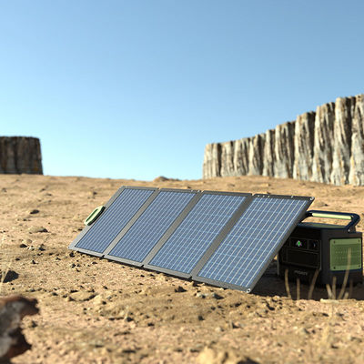 Portable Solar System 160W Folding Solar Module Maximum Power Voltage Vmpp 20.9V-19.8V