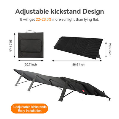 Portable Solar System 160W Folding Solar Module Maximum Power Voltage Vmpp 20.9V-19.8V
