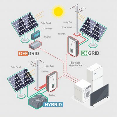 10KW Solar Energy Battery 5KW Power Generator for Home Solar Panel Kit and Off Grid
