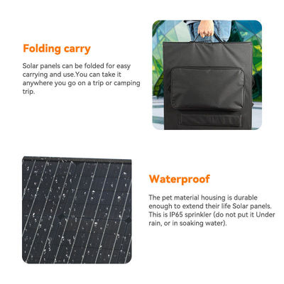 20W 30W Portable Camping Solar Panel with USB Type-C Port and Foldable Structure
