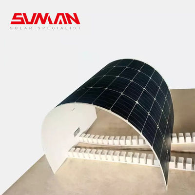 Flexible 430W 520W Mono RV Solar Panels for Boat Camping Sunman Cell size 166mmx166mm