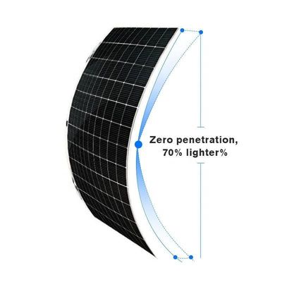 Sunman 430w Flexible Solar Panel With 20.4% Efficiency 166mmx166mm Cell Size