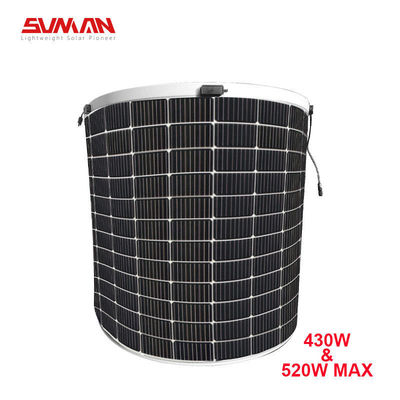 Sunman Flexible PV Panel 375W/430W Mono PERC Solar Panel for Lightweight RV and Home