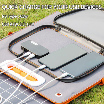 Portable Folding Solar Panel for Laptops Support OEM Order and 23% Panel Efficiency