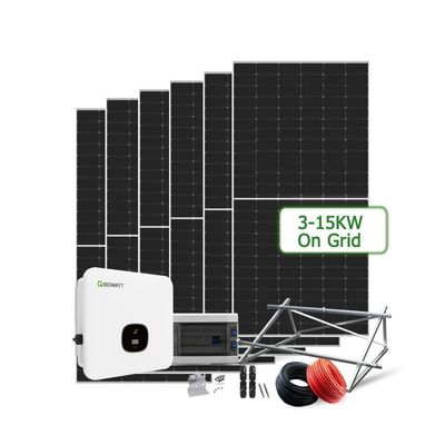 5kw 10kw Solar Panels On Grid Energy System For Commercial Within 24 Hours Work Time