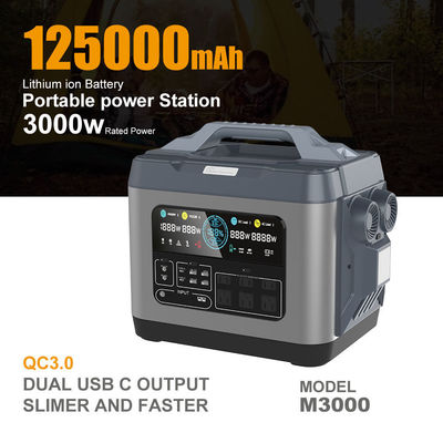 Type-C Input 3000W Lithium Battery Power Bank Portable Power Station for Quick Charging