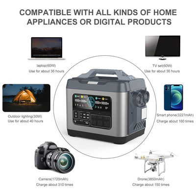 DC Output USB TypeC Cigar Lighter DC 3000W Solar Generator with Foldable Solar Panel