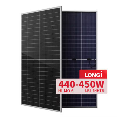 Longi Solar Panels Hi-Mo X6 440W 445W 450W Full Black Half Cell Pv Modules for Superior