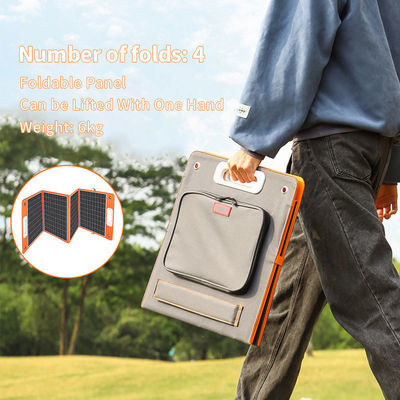 Foldable Solar Panel Backup Generator 300W with Black Panel Efficiency 21.5%-23.5%