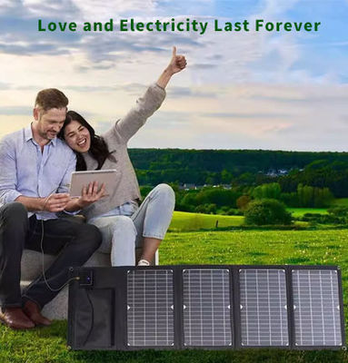 Foldable Solar Panel Backup Generator 300W with Black Panel Efficiency 21.5%-23.5%