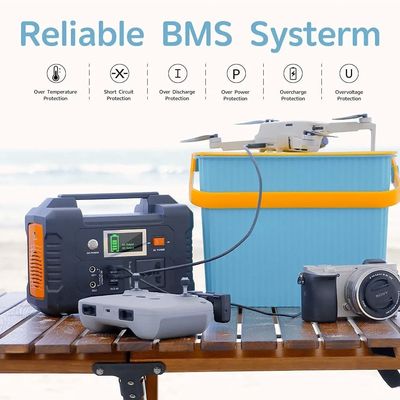 500W Solar Rechargeable Lithium Battery Portable Power Station with MPPT Controller