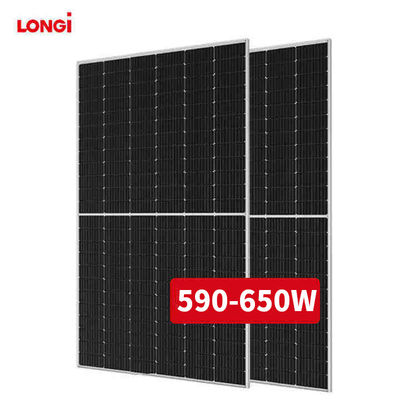 Single Glass Solar Panel Cell Kit 585W LONGi Hi-MO 6 LR5-72HTH with 23.2% Efficiency
