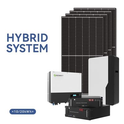 110V-240V Roof Mounting 10KVA 48v 10KW Energy Storage Solar System