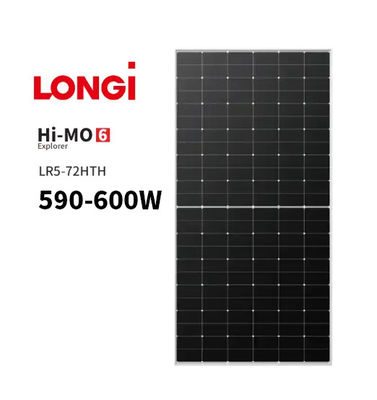 LR5-72HTH 595M 590W 595W 600W Solar Panel for Solar Energy System First Year Decay 1.5%