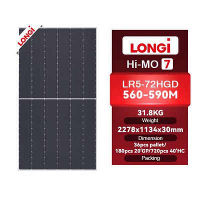 Topcon Solar Panel Longi N-Type 550 Watt 575W 580W 630W 650W N Type Mono Bifacial Solar Panels Jinko