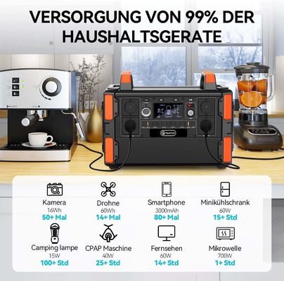 FlashFish 1000w Lifepo4 Lithium Iron Phosphate Battery Power Station with Solar Panel