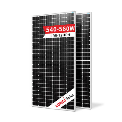Power Tolerance 0-3% Silvery Solar Panels Mono 550 Watt 560 Watt for Solar Solution