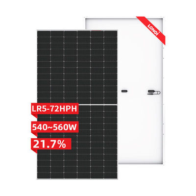 Power Tolerance 0-3% Silvery Solar Panels Mono 550 Watt 560 Watt for Solar Solution