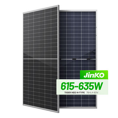 630w Jinko Solar Tiger Neo N-Type MBB 16BB TOPCON 78 Half Cells Mono Solar Panels