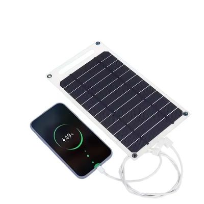 10W PERC Mono Solar Panel for USB Mobile Phone Charging During Outdoor Activities