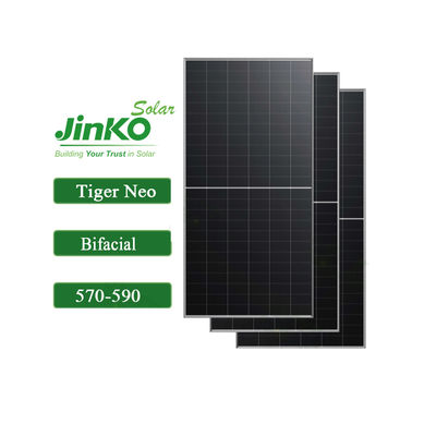 570W-590W Jinko Tiger Neo Bifacial Dual Class N-Type 72HL4-BDV Solar Panel PV Module