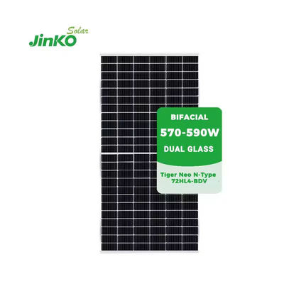 Jinko Solar Tiger Neo N-type PV Solar Panels 590W 585W 580W 575W 570W for On Grid Solar System
