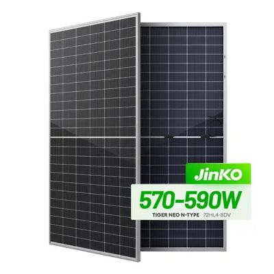 N-Type Mono Solar Panel Jinko 550w 555w Tiger Neo 72HL with IP68 Rated Junction Box