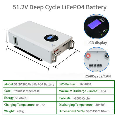 Powerwall 5kWh Home Lithium Battery Pack for Hybrid Grid Connection Solar System