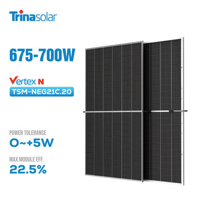 600w solar panel trina 630w 650w 670w 700w tier 1mono module with in EU warehouse