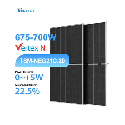Trina Solar NEG21C.20 Bifacial Solar Panels 675W-700W Panel Series for Solar Power System