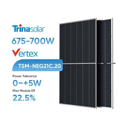 Trina Solar TSM-NEG21C.20 675W-700W Bifacial Solar Panels with TS4 PLUS Connector