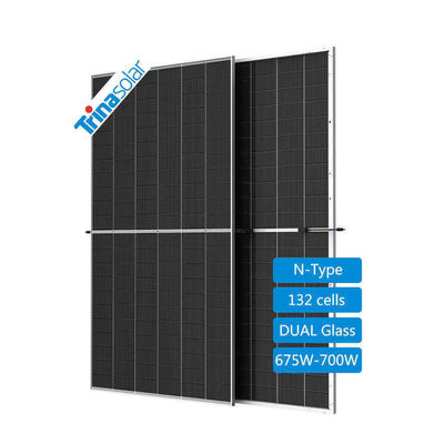POE/EVA Encapsulated 700W Trina PV Bifacial Panels for Solar Energy TSM-NEG21C.20