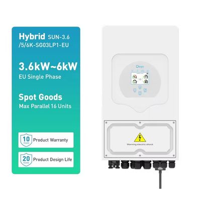 CEI Certified Single Phase Hybrid Solar Inverter 5KW 6KW 8KW for All In One System