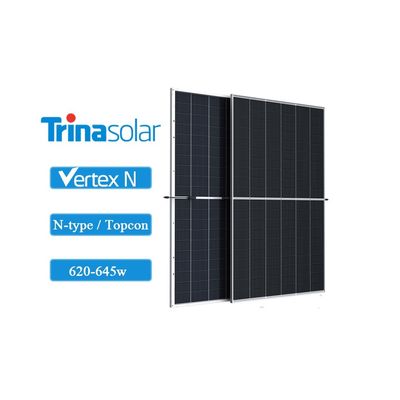 N-type Monocrystalline Half Cell Dual Glass Trina Bifacial Module 620w 630w 635w 640w 645w
