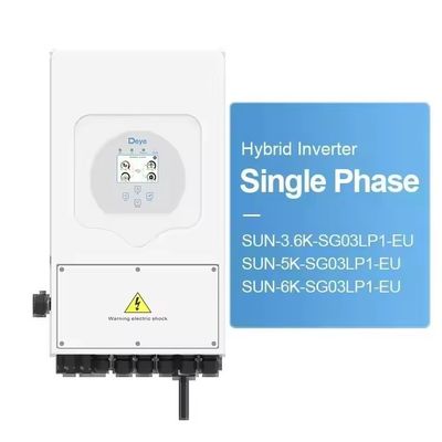 Highly Deye Hybrid Solar Inverter 5KW 6kw SUN-6K-SG03LP1-EU with Single Phase Mppt Wifi