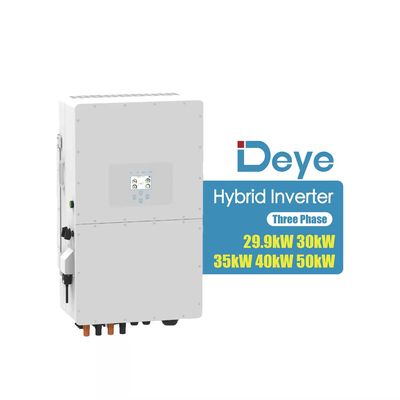 Lead-acid/Li-lon Compatible 50kW Deye Hybrid Inverter for and Multiple Output Types