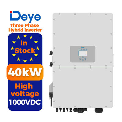 EU Warehouse 50kw Deye Sun-50k-sg01hp3-eu-bm4 Hybrid Inverter for High Voltage Systems
