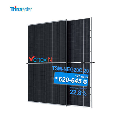 Trina PV Module 620W 635W Dual Glass Monocrystalline Solar Panel for Solar Power System