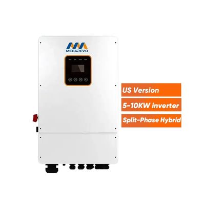 5KW 6KW 8KW 10KW Megarevo Hybrid Inverter Split Phase 48V 110V 220V Forced Air Cooling