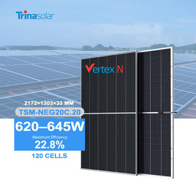 Trina's Bifacial N Type TOPCon Panel 210mm Half Cut Cell for Optimal Performance