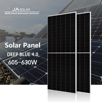 630W JA Solar Panel N-type Bifacial Half Cell PV for 22.5% and Front 3000Pa / 5400Pa
