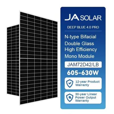Ja 610-635W Solar Panels and Anodized Aluminium Alloy Frame for Snow Load Resistance