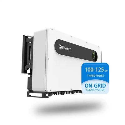 10 MPP Trackers On Grid Inverter Growatt MAX 100-125KTL3-X LV 180V-1000V Input Voltage