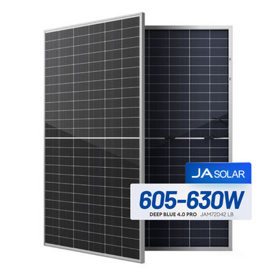 Front Snow Load Resistant N-Type Solar Panels 630W 610W 615W 620W 625W 635W All Black