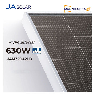High Power 620W Ja Solar Panel with IP68 Junction Box and 2.0mm Tempered Low Iron Glass